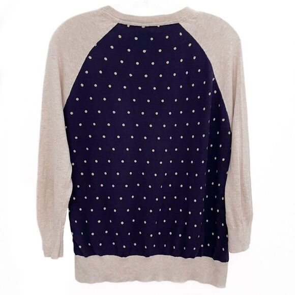 Charlotte Tarantola Lace Front Polka Dot Cardigan Size Medium - Picture 7 of 7